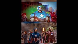 Game vs Movie | iconic avengers moments 😍👌 #pcgaming #playstation #xbox #gaming #gameplay #edit