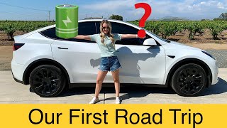 First Tesla Model Y Road Trip!