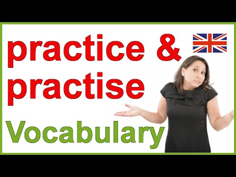 Practice vs practise - Confusing English words | Vocabulary