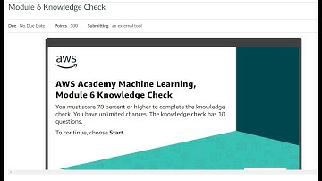 AWS Academy Machine Learning - Module 6 Knowledge Check