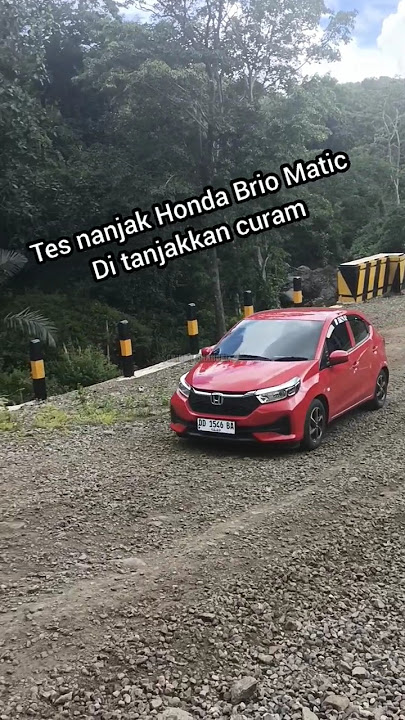 Tes Nanjak Honda Brio Matic di Jalan Viral Soppeng-Barru #tanjakan #honda #brio #hondabrio