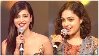 Shruti Haasan And Nithya Menen Setting The Stage On Fire With Their Glamour