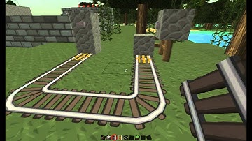 How to make a simple minecart start off station