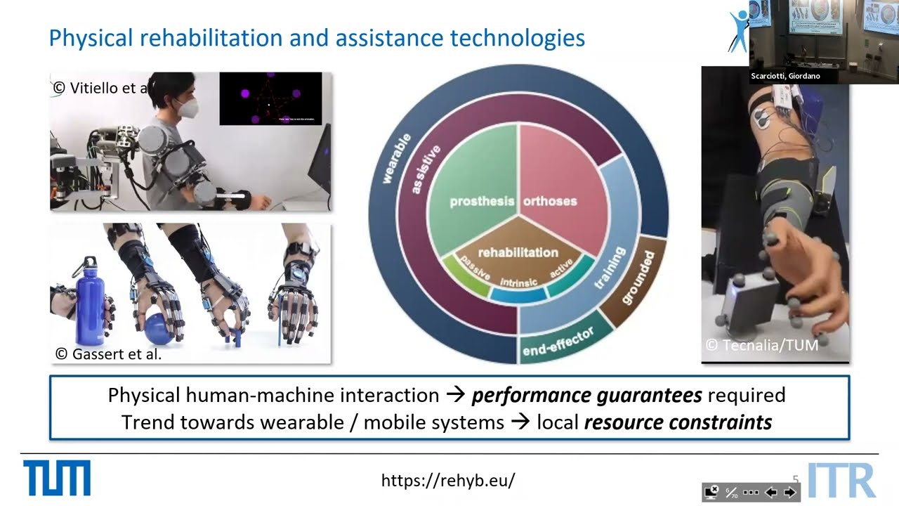ECC22 Plenary - Sandra Hirche: Control for Personalised Robotic Rehabilitation and Assistance