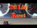 Resetting Oil Monitoring System