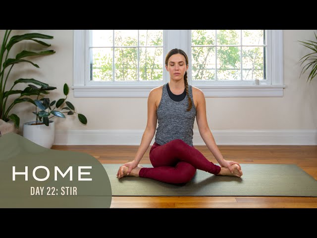 Home - Day 22 - Stir  |  30 Days of Yoga With Adriene