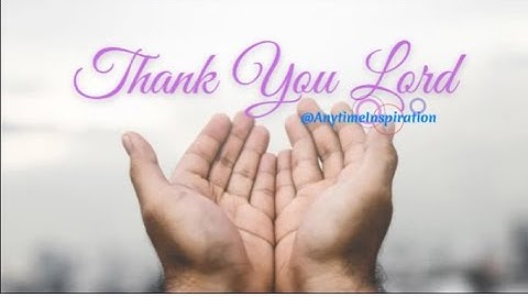 Thank You, Lord – A Heartfelt Thanksgiving Song for 2024 and Life’s Blessings