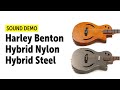 Harley Benton Hybrid Nylon NT & Hybrid Steel BK - Sound Demo (no talking)