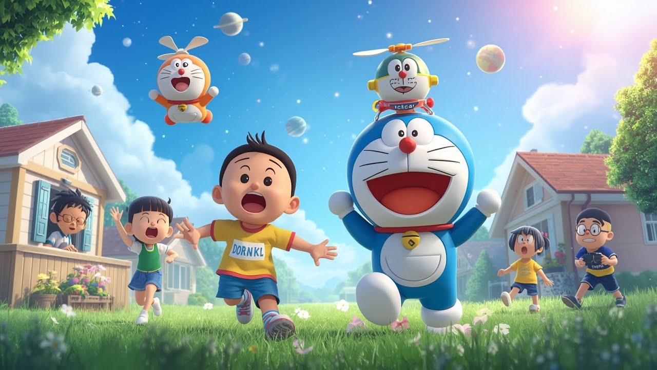 “Doraemon’s Magical Day – Fun Kids Poem | Doraemon and Nobita Adventure Story for Children”