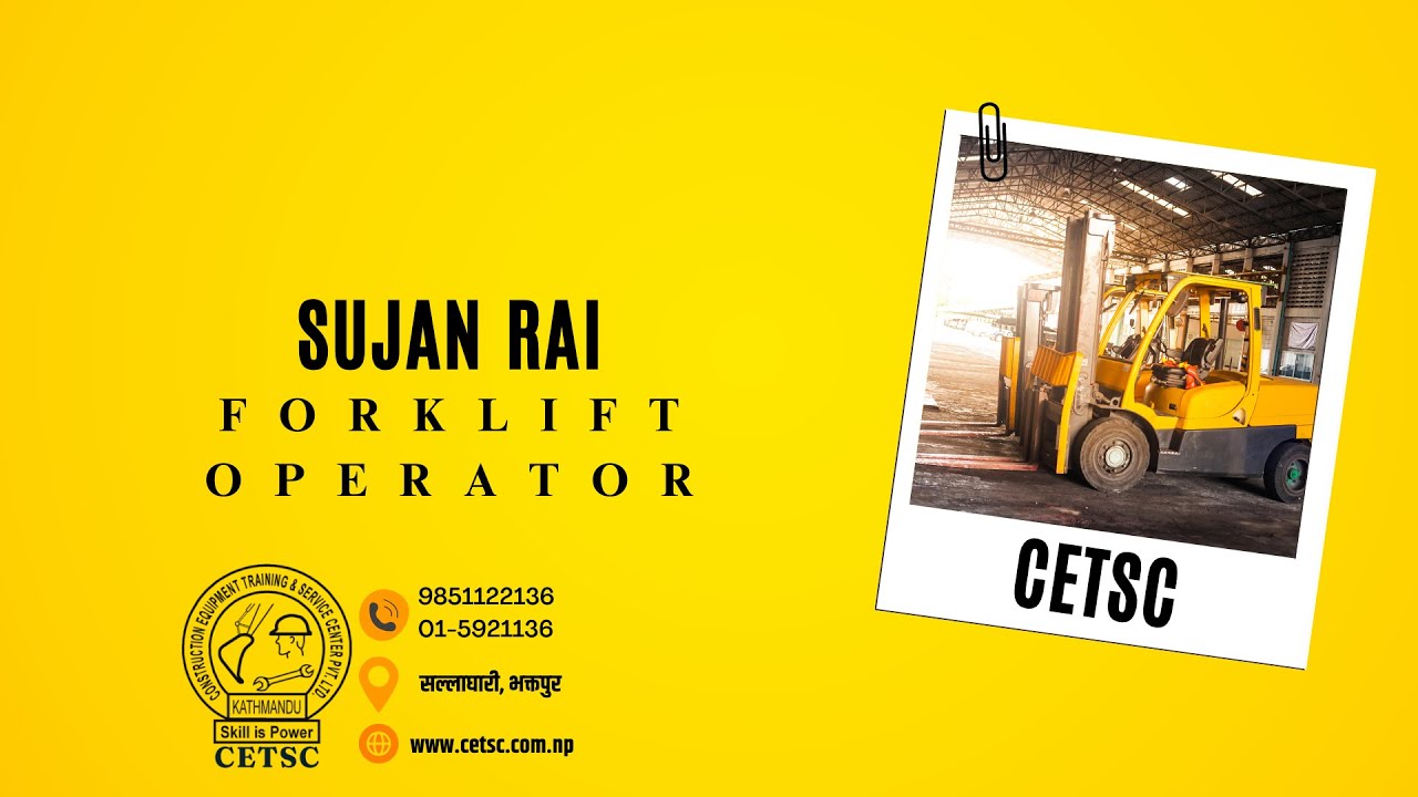 Sujan Rai - 3 Hours Forklift Machine Operation Course - YouTube