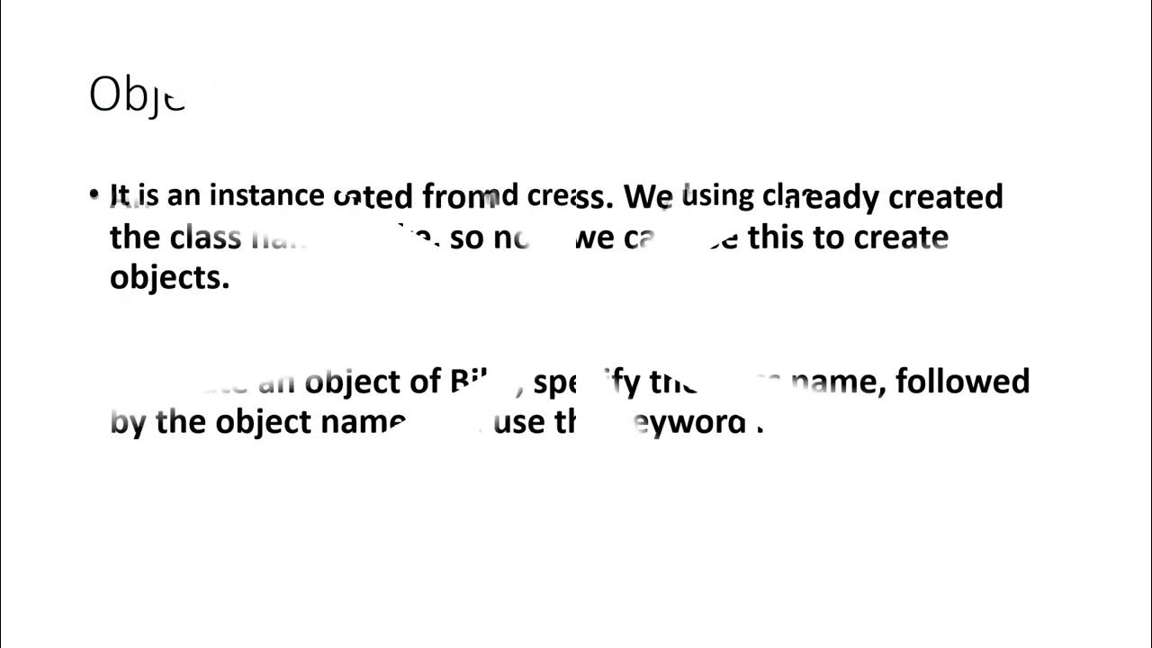 Class objects in c oops what is class what is object youtube