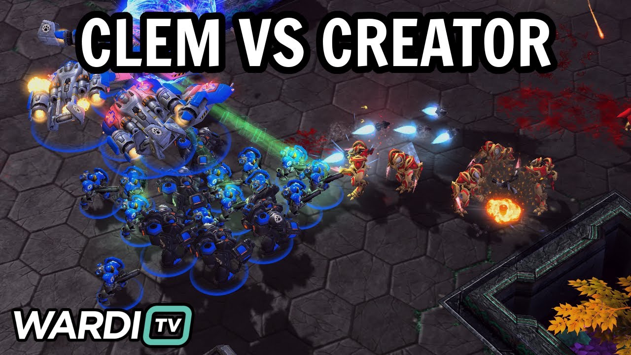 Clem vs Creator (TvP) - WardiTV TL Map Contest [StarCraft 2] - YouTube