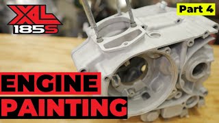 Engine Case Painting: Honda XL185 Part 4