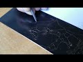 Transfer a drawing onto a hard ground plate