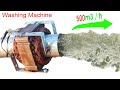 I make high speed water pump from a washing machine motor