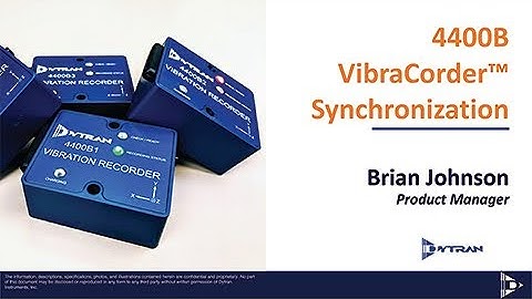 Dytran 4400B VibraCorder™ - Synchronized Triggering Modes