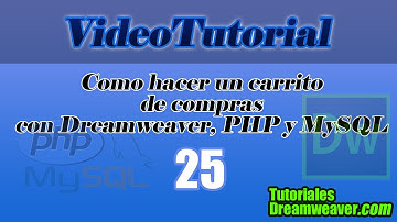 Capítulo 25 - Tutorial Cómo hacer un Carrito de compras con Dreamweaver, PHP y MySQL