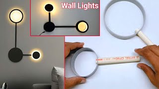 How To Make House Interior Home Decoration Wall Lamp Decorative Wall Light Ideas Using Pvc Pipe Diy