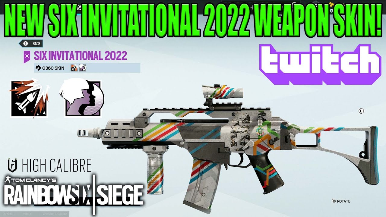 Six Invitational 2022 Weapon Skin Rainbow Six Siege YouTube