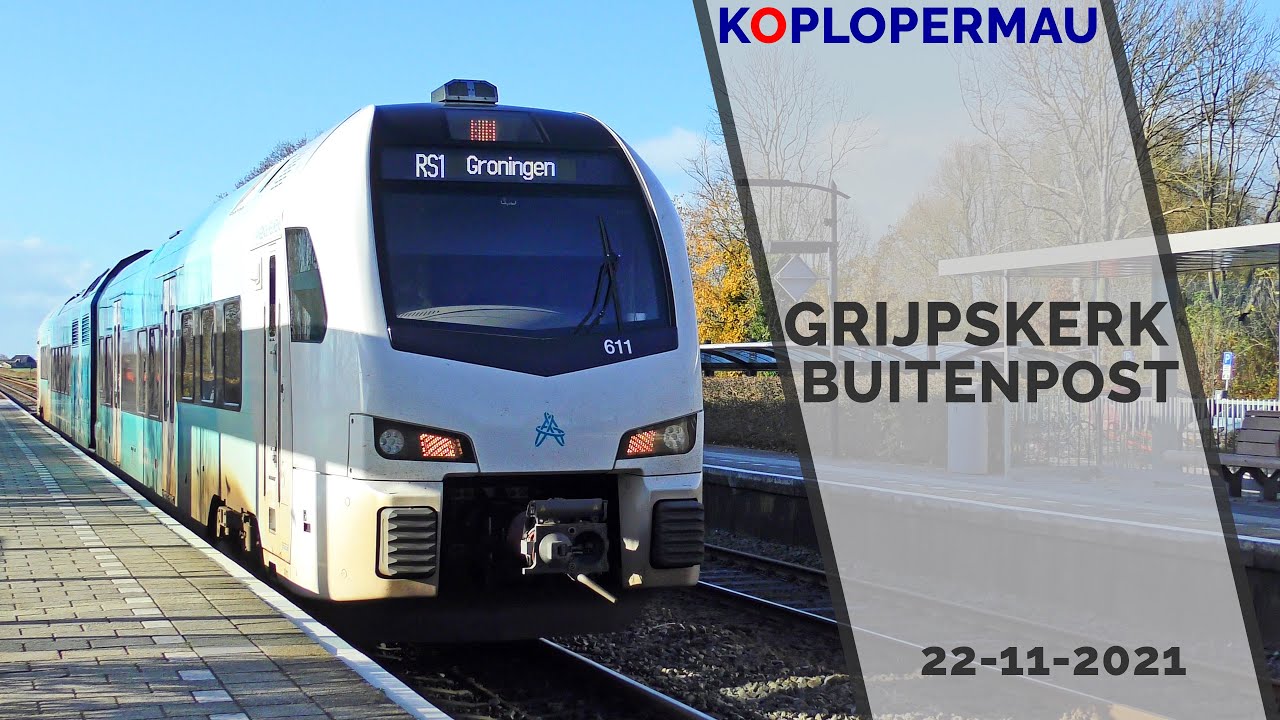 WINK en GTW Treinen op station Grijpskerk & Buitenpost (22 november 2021)