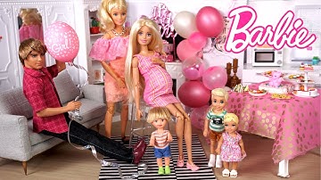 Barbie & Ken Doll Family Baby Shower Story