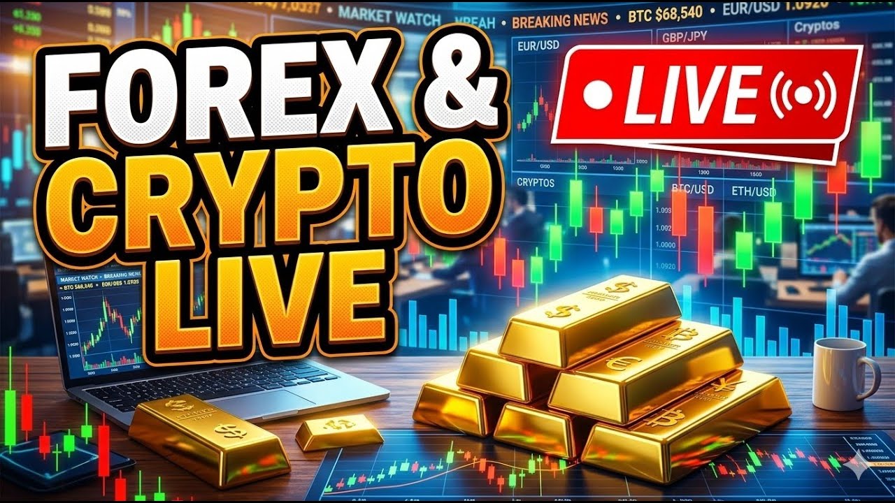 🔴 Live Trading Session: Forex & Crypto Market Break GOLD (XAUUSD) Setup ...