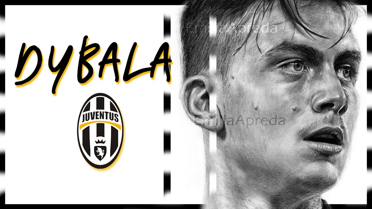 PAULO DYBALA JUVENTUS REALISM PENCIL PORTRAIT DRAWING VIDEO @PAUDYBALA_JR