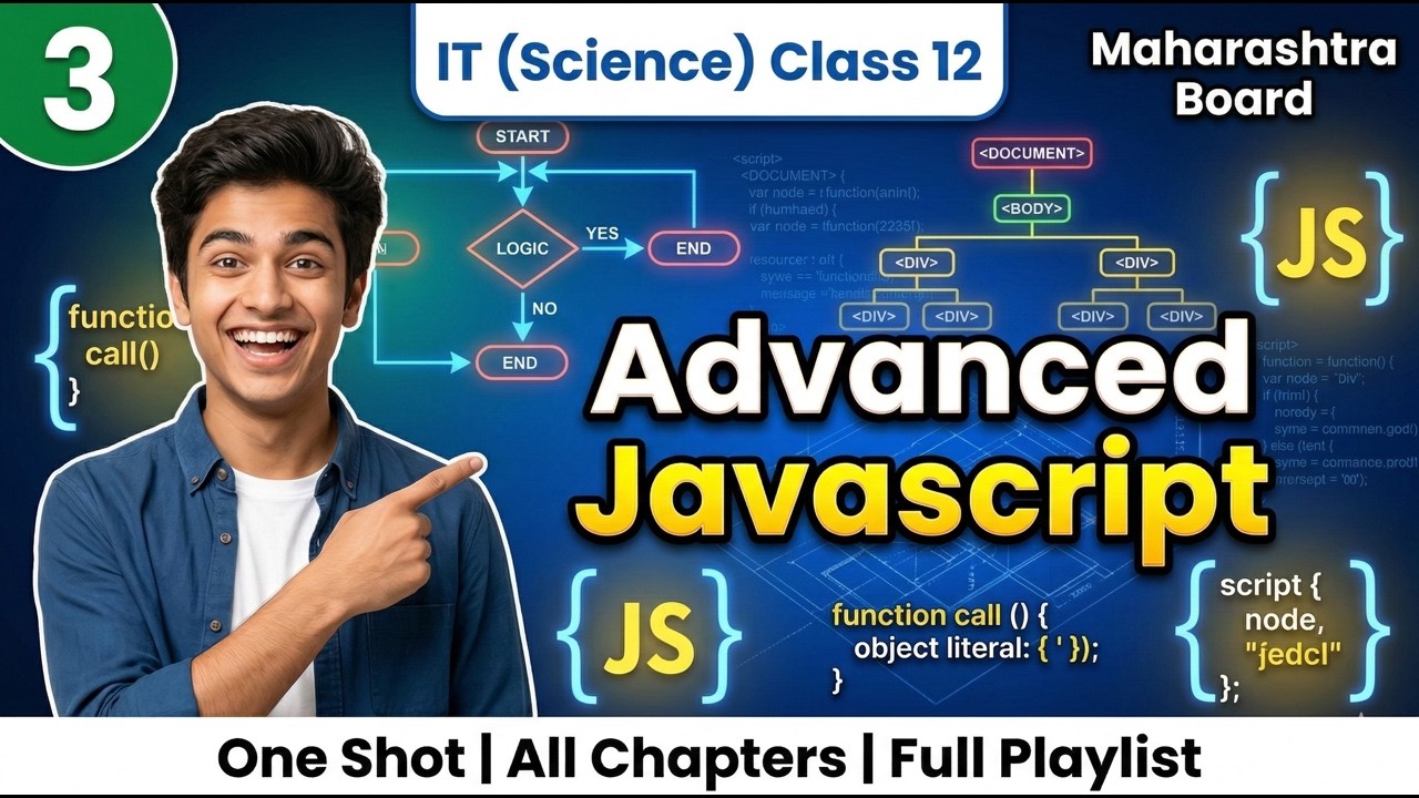 3 Advanced Javascript Ch 3 IT Science Class 12 Maharashtra Board - YouTube