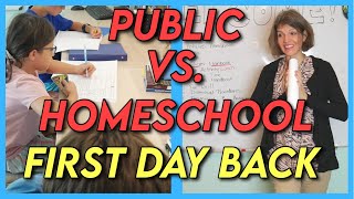 PUBLIC VS. HOMESCHOOL ✏️️ FIRST DAY BACK!!