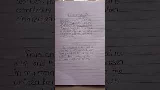 #shorts character sketch format#shorts format character sketch #plus one English important questions