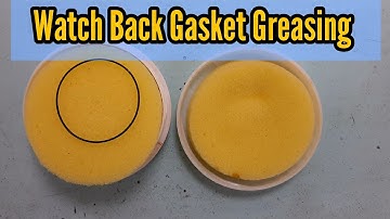 How To Greasing Watch Gasket, Watch O-Ring Silicone Lubricant | Watch Repair Channel