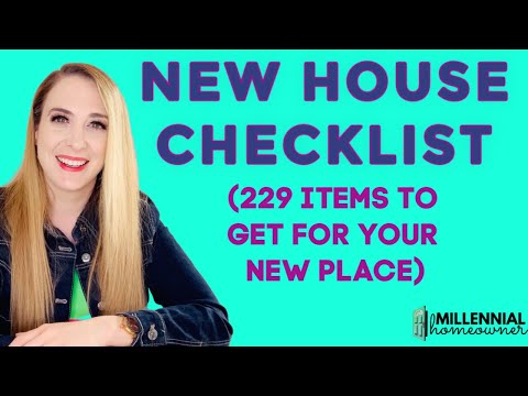 New House Checklist: 229 Essential Household Items