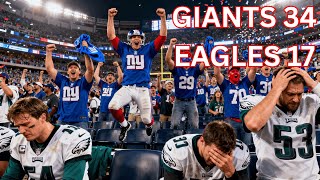 VLOG Giants vs Eagles Week 6 Rundown | Full Game Breakdown & Stats Reaction 🏈
