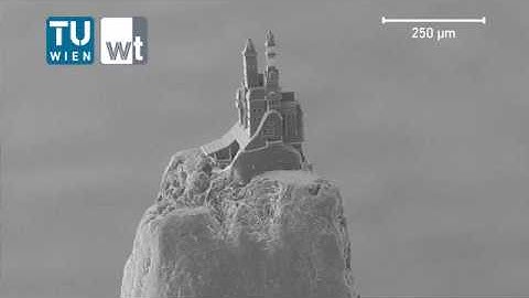 Castle on a pencil tip via nano-scale 3D-printing