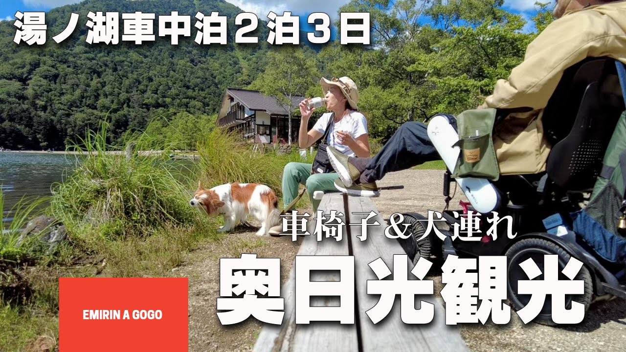 【奥日光車中泊旅 1】夏の車中泊旅を車椅子の旦那さんと犬連れで快適に楽しむため、標高1478Mの奥日光に行ってきました！涼しさはもちろん、最高な旅になりました。#車椅子#犬連れ#奥日光#湯ノ湖