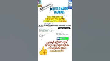 #question1#tnpscmathematics#tntrbmaths#tnpscmaths#tnpsc#tnpscgroup4#tnpscgroup2#tetmathematics#tet