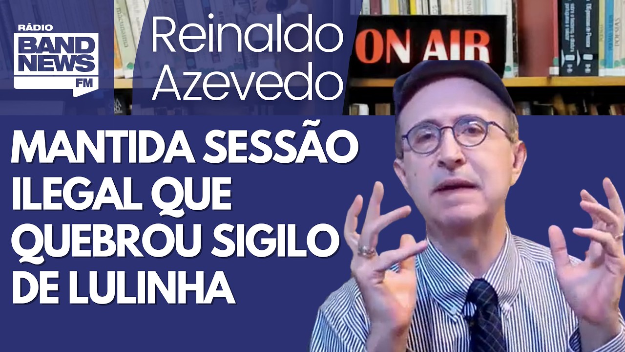 Reinaldo – Desgastado com Lula, Alcolumbre mantém sessão ilegal que quebrou sigilo de Lulinha