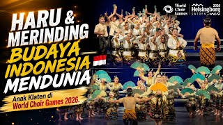 Merinding mendengar nyanyian anak Klaten di panggung dunia membawa budaya Indonesia | World Choir screenshot 5