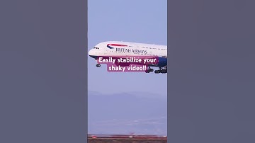 Stabilize shaky video using Adobe After M Effects. #aftereffects #adobe #aviation #a380 #travel