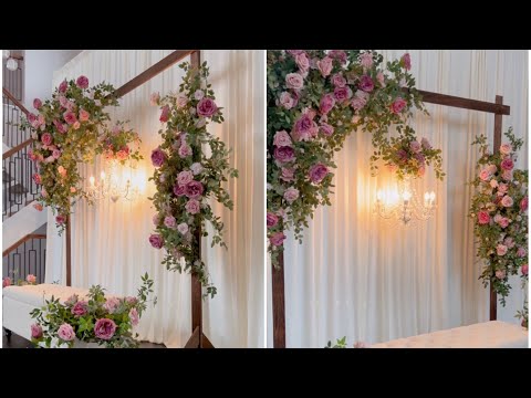 DIY - Wooden Floral Arch Decor