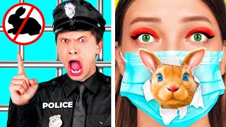 Ways to Sneak Pets into Jail | Crazy Challenge by HAHANOM Challenge