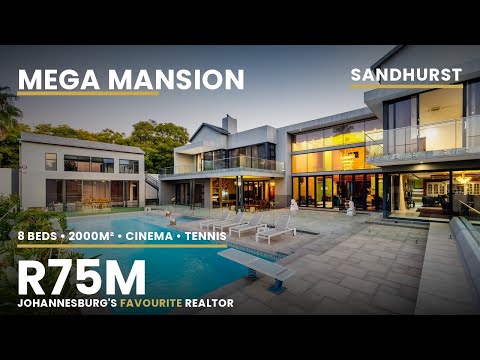 Inside a R75 Million Sandhurst MEGA MANSION | 8 Beds, Cinema, Tennis Court & 4m Diving Pool #Mansion