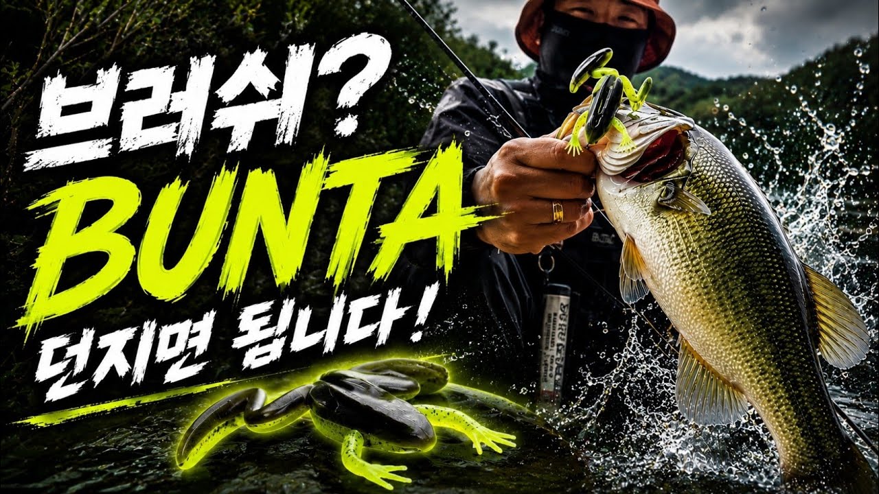 여름 배스낚시, 브러쉬요? BUNTA 던지면 됩니다!
