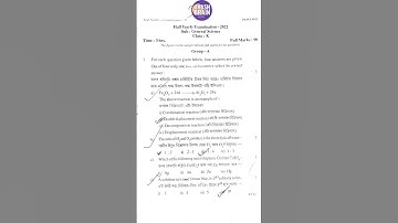 Class 10th General science half yearly questions paper 📜🗞️ 22-23 | Hojai | #science