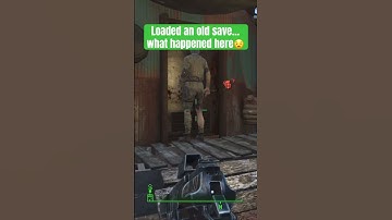Loaded an old save… what happened here😧 #fallout #fallout4 #falloutmemes #lol #memes #funny #comedy