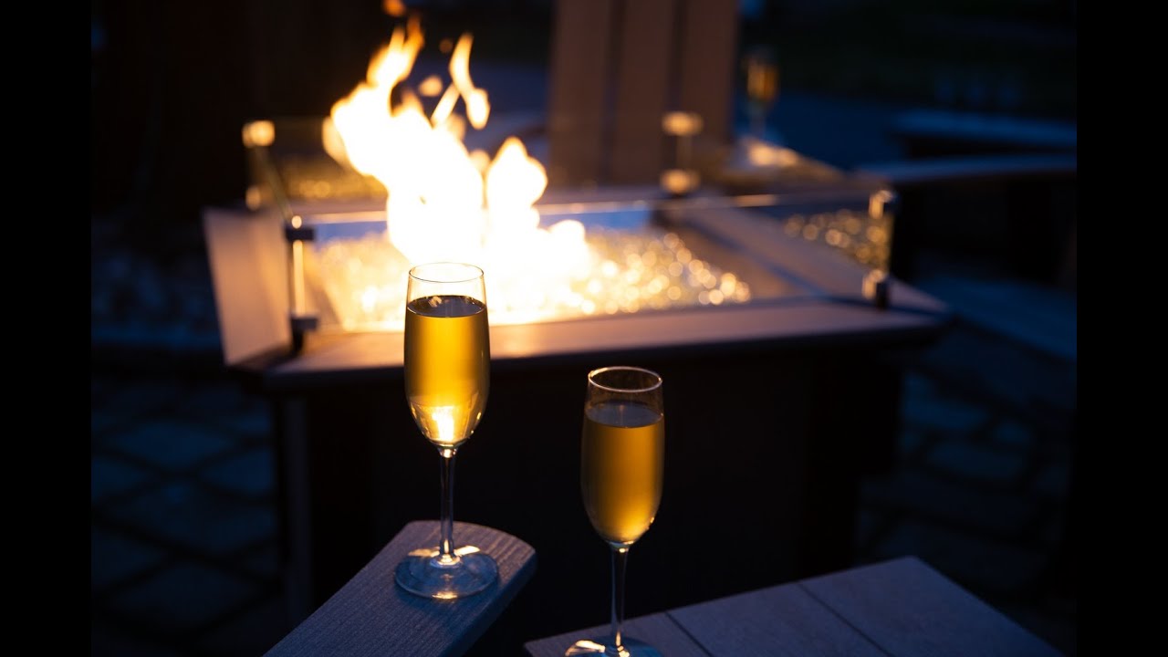 Fire Pit Tables - Amish Handcrafted Poly Lumber All Season Outdoor Furniture - Made in USA