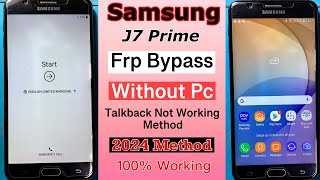SAMSUNG J7 Prime Frp Bypass Without Pc | SAMSUNG Galaxy J7 Prime Frp Bypass New Method 2024