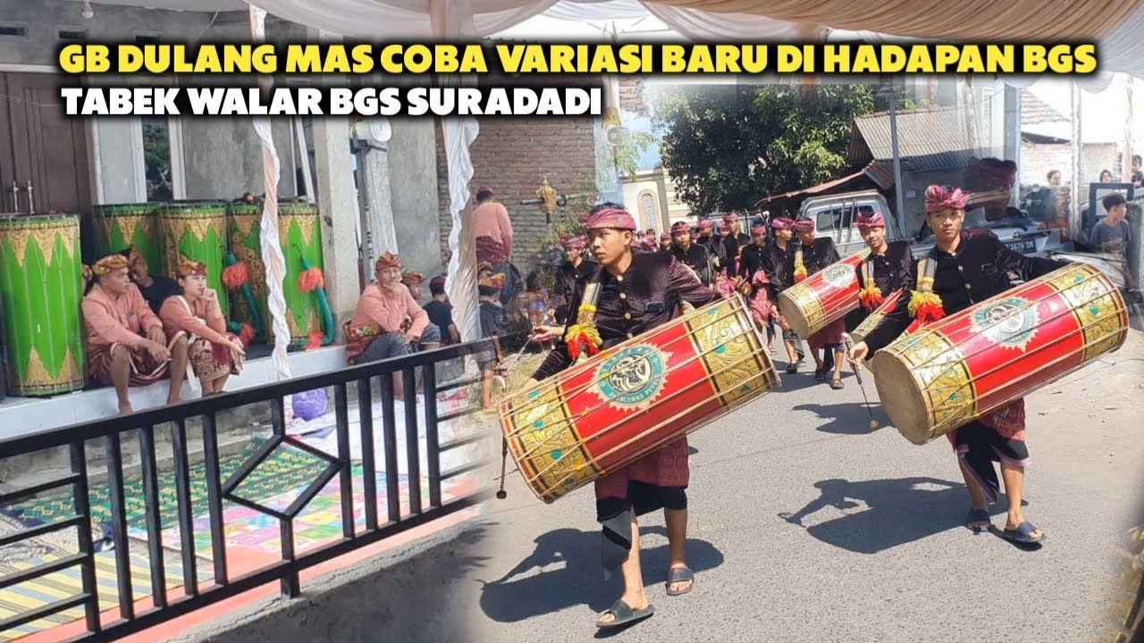 TABUH KEDATANGAN GENDANG BELEQ DULANG MAS PUYUNG DI DAREK LANGSUNG VARIASI DEPAN BGS SURADADI