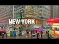 New York City LIVE Rainy Midtown Manhattan Center Park Fall Foliage &amp;Times Square (October 30, 2025)