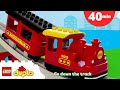 All aboard the train song  more nursery rhymes  cartoons and kids songs  lego duplo